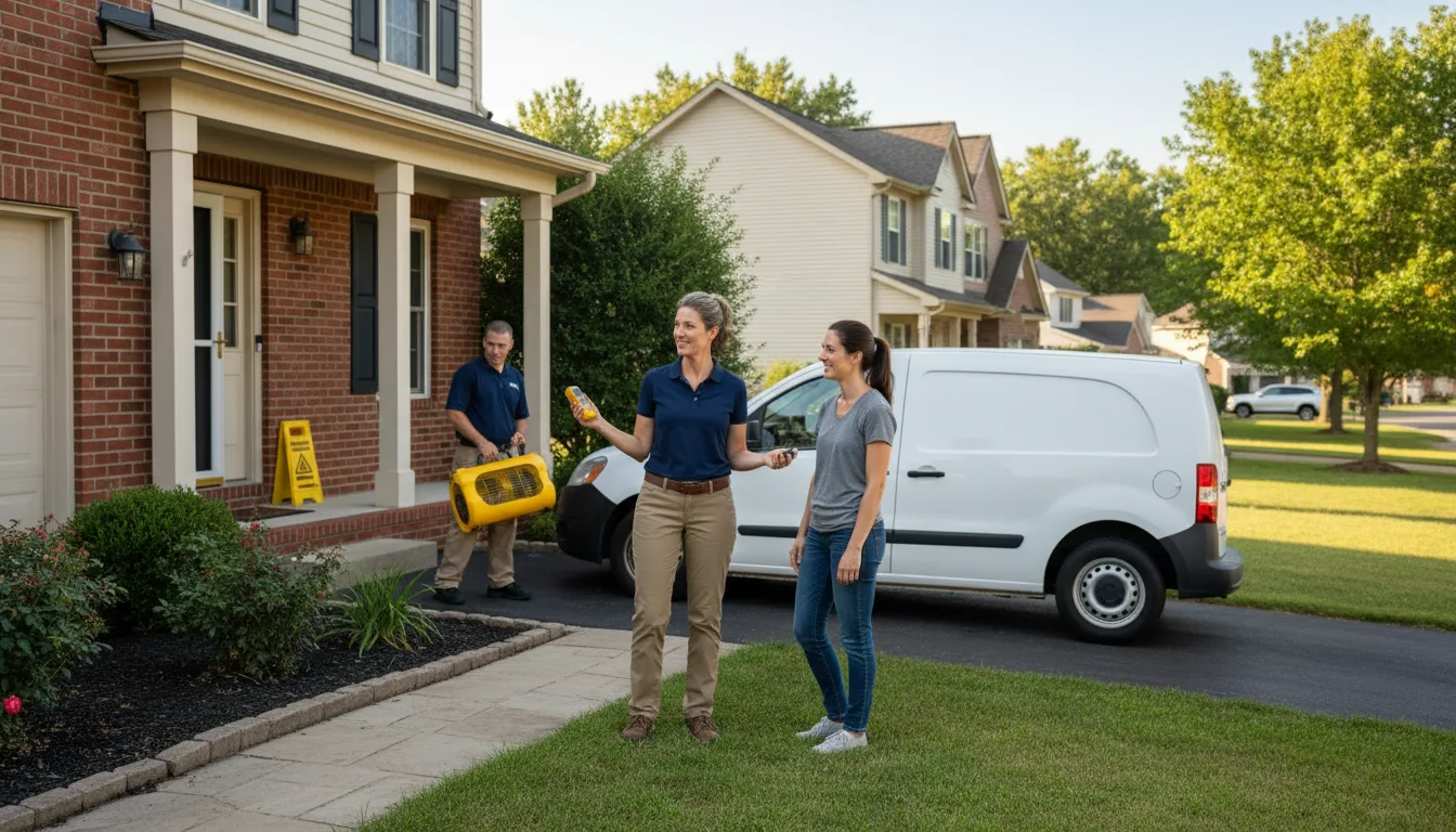 Residential water damage restoration in Queen, PA